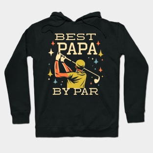 Best Papa By Par Funny Golf Dad Grandpa Father Hoodie